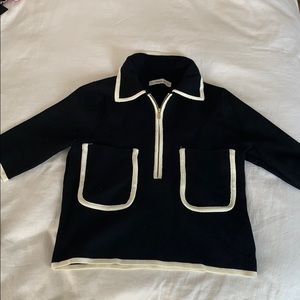 Zara knit top with collar